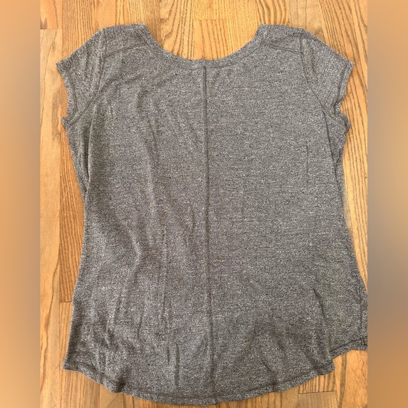 Zella Heather Gray Short Sleeve Knotted Tee - Picture 4 of 4